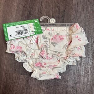 Baby Ruffle Diaper Cover - Pink Floral